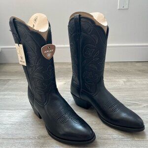 Ariat Heritage R Tor Women's Black Western Boots SZ 11B NINB